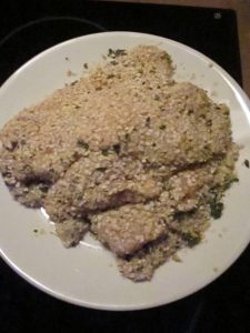 Gluten free chicken schnitzel