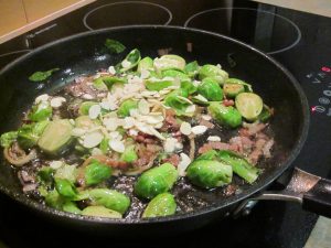 Brussel sprouts and bacon