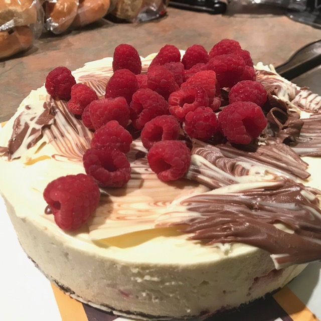 Hidden Raspberry Cheesecake